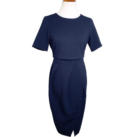 ASOS Maternity Dresses & Skirts - NWT ASOS Maternity Pleated Navy Dress